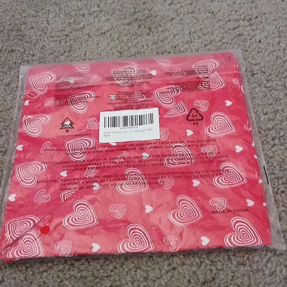 Realeaf Love Dog Bandanas 2 Pack, Reversible Valentines Day Pet Scarf Sz…